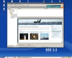 Content-Manager unter der grafischen OberflÃ¤che KDE Content-Manager mit WINE unter Linux 
