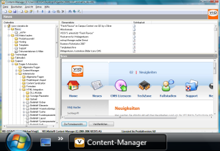 VIO.Matrix Content Manager unter Microsoft Windows Vista 
